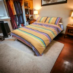 Posteljina Damast Dalia 150x200cm Žuta/Plava boja