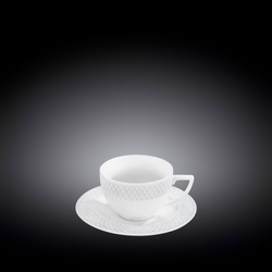 Set 6 Skodelic in Podstavkov za Kavo Julia, Porcelan, 90ml