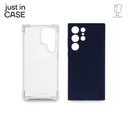 2u1 Extra case MIX paket PLAVI za S23 Ultra