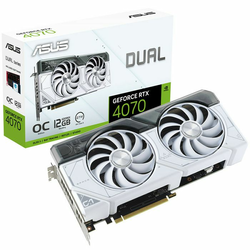 ASUS nVidia GeForce RTX 4070 12GB DUAL-RTX4070-O12G-WHITE