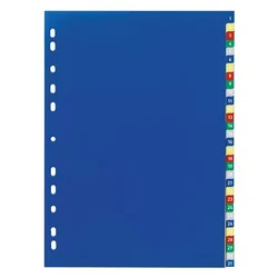 Plastični delilnik DURABLE 1-31 barv