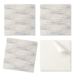 shumee PVC stenske ploščice samolepilne abstraktne teksturirane črte 4x50x50 cm