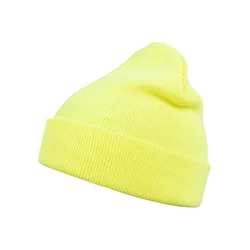 Basic Flap beanie neonyellow