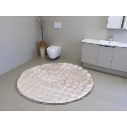 Okrugla Prostirka za kupatilo fi 100cm Roze boja
