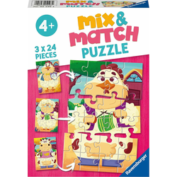 Ravensburger Slagalica Mix & Match Moji prijatelji sa farme, 3x24 dela