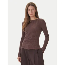 ONLY Bluza Ella 15368469 Rjava Slim Fit