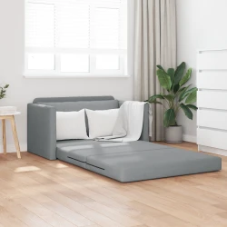 Krevet na razvlačenje 110cm Svijetlo siva tkanina