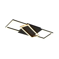 Rabalux Plafonjera Kitlee, LED, Sa daljinskim, 40W, 3000-6500K, 66x29cm, Crna