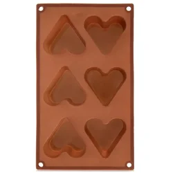 Northix Silikonski model za piškote v obliki srca – 29 x 17,5 x 3,8 cm