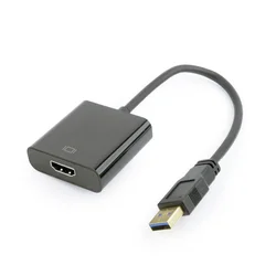GEMBIRD - VIDEO Adapter 4K USB3.0 to HDMI, M/F, Cable, Black