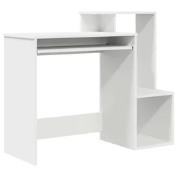 Stol s ladicama Bijelo 106 x 41 x 88.5 cm Konstruirano drvo