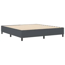 Vidaxl Platforma postelja Temno siva 180 x 200 cm Žametna tkanina