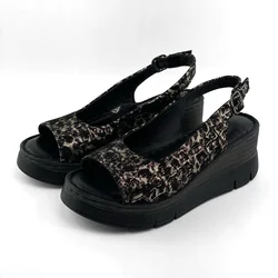 Mona Shoes Ženske sandale, Soft uložak, Kožne, Crne