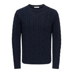 Only & Sons Pulover ONSKIM temno modra