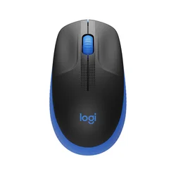 Logitech M190 Miš, Bežična RF, Optički, 1000 DPI, Crno-plavi