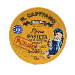 IL CAPITANO Posna pašteta od tunjevine, Pikant, 95g