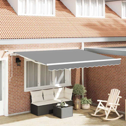 Okvir tende S LED lampica Bijelo 350 x 250 cm Aluminij