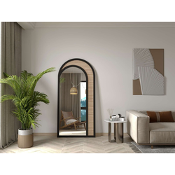 HANAH HOME Ogledalo Rafza Black