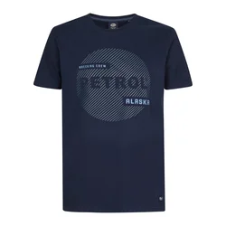 Petrol Industries Majica nočno modra / siva