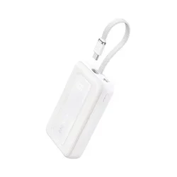 ANKER 20000mAh, 30W, sa ugrađenim USB-C kablom, Power Bank beli
