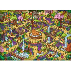 Trefl - Puzzle Premium Plus Nemogoči labirint: smešne kapibare - 500 kosov