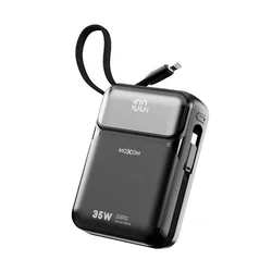 Moxom Power Bank, 35 W, 20000 mAh, Crni