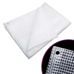 Vidaxl Leno ponjava 140 g/m2 8x12 m bela