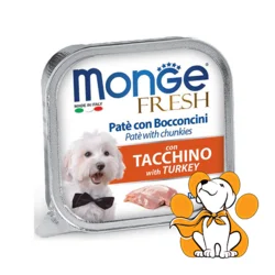 Monge Fresh Pate & Chunkies with Turkey 100g, Pašteta sa Ćuretinom za Pse