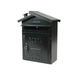 642 Poštansko sanduče 230x360x110mm crno farbani lim IBFM
