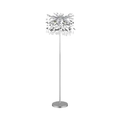 Globo 64138SS - Podna lampa QUEENA 5xE14/40W/230V srebrna
