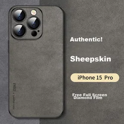 Shangsu Maska za mobilni telefon iPhone 15 Pro, Tamnosiva