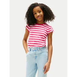 TOMMY HILFIGER Majica ESSENTIAL roza/bela