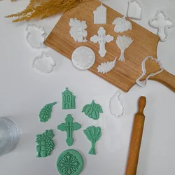 KREATIVNI SLATKIŠI Set slavskih modli za kolače broj 2, 7 komada, Beli