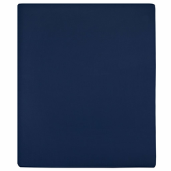 vidaXL Plahta s gumicom od žerseja modra 180x200 cm pamučna