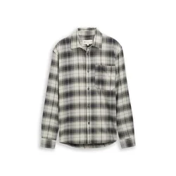 TOM TAILOR DENIM Srajca antracit/pastelno zelena/bela