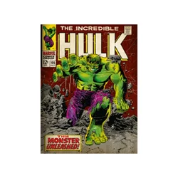 Pyramid International Pyramid International Incredible Hulk Monster Unleashed Print na platnu, les, večbarvno, 30 x 40 x 1,3 cm, (21311376)
