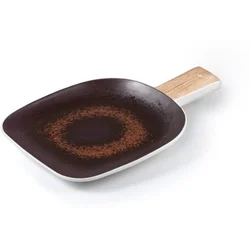 LE COQ krožnik z ročajem Estia Rust 25x17cm, rjav, porcelan
