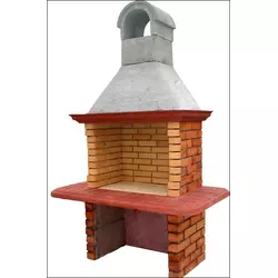 VRTNI KAMIN S STARO + ŠAMOTNO OPEKO (Kurišee) 80x54cm