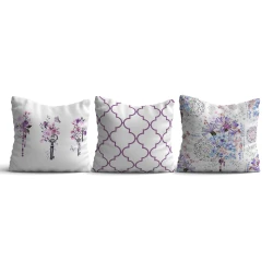 Opviq Set 3 jastuka 43x43cm Šareni