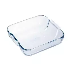 Square heat-resistant glass dish, 25 x 21 cm/2 L, Cook&Enjoy - Pyr