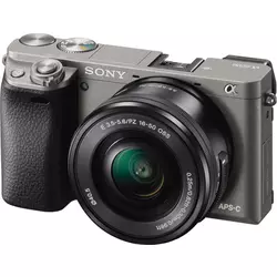 SONY Fotoaparat + objektiv Alpha A6000 (Siva)+ 16-50mm  MILC, 24.3 Mpix, 3", APS HD CMOS