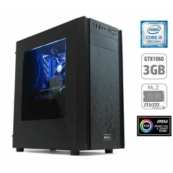 MEGA namizni računalnik 6000X i5-9400F/8GB/SSD250GB+1TB/GTX1060/FreeDOS (PC-G6943X-M)