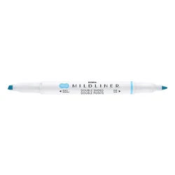 Označevalec, 1,0/3,5 mm, dvostranski, ZEBRA Mildliner Fluorescent, moder