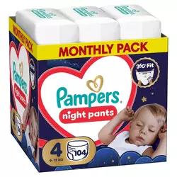 Pampers pelene monthly night pantsS4,9-15kg 104kom