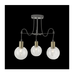 LUXERA 64402 - Viseći luster na sajli ABRAZO 3xE14/40W/230V