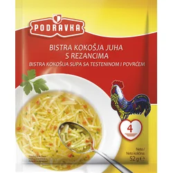 PODRAVKA Bistra pileća supa sa testeninom i povrćem 52g