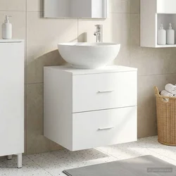 Umivaonik s policom Bijela 49,5 x 44,5 x 66,5 cm