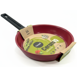 Texell Tiganj CeramIQ TPCQ-D24, 24 cm, Duboki, Bordo