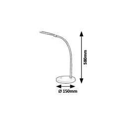RABALUX Stona lampa timothy crna