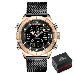 Moška ročna ura NaviForce Tough Guy Black/Gold
